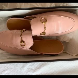 Pink Gucci loafers
